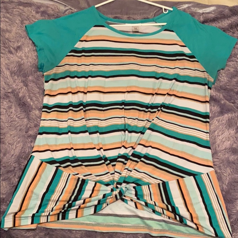 Turquoise blouse